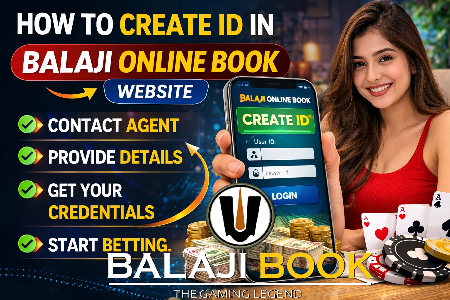 How to Create ID In Balaji Online Book