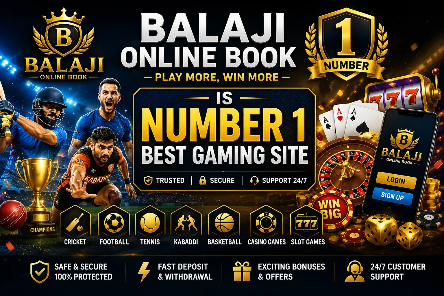GET PREMIUM ID WITH BALAJI ONLINE BOOK