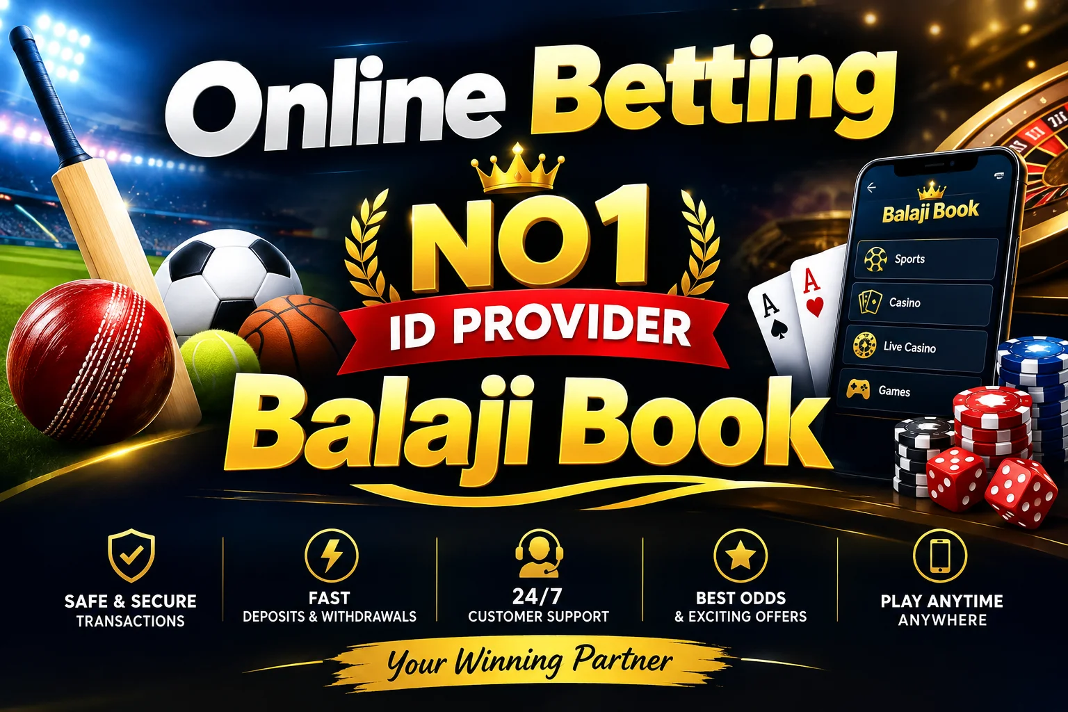Online Betting NO1 ID Provider Balaji Book