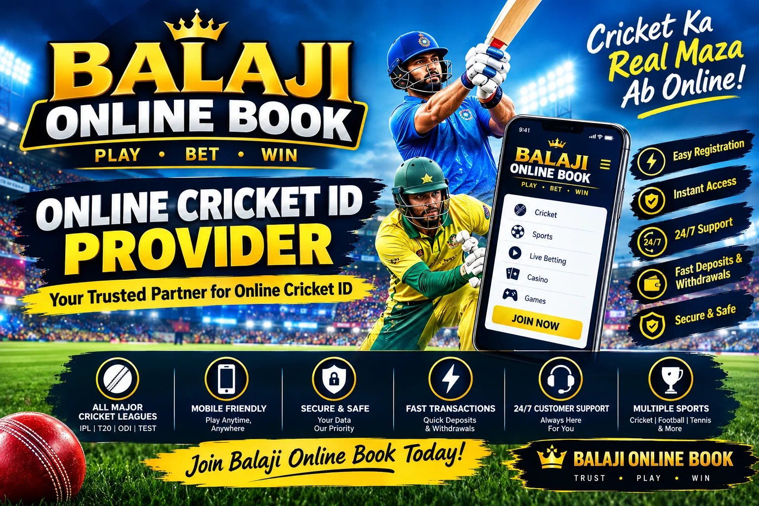 Balaji Online Book Cricket ID Provider