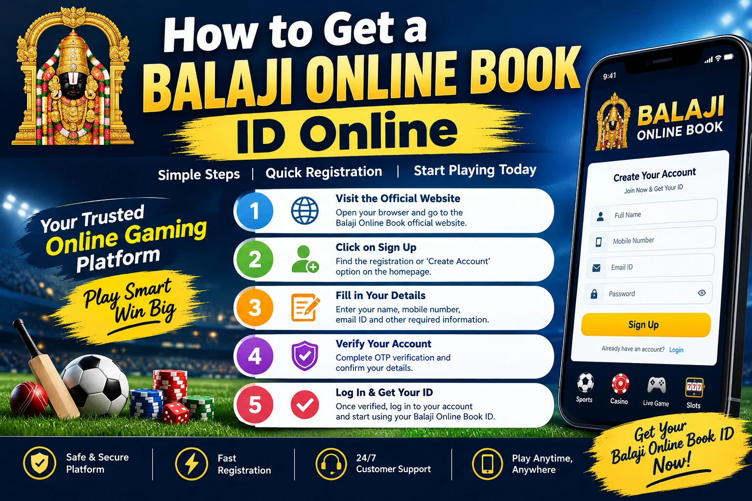 How to Get a Balaji Online Book ID Online