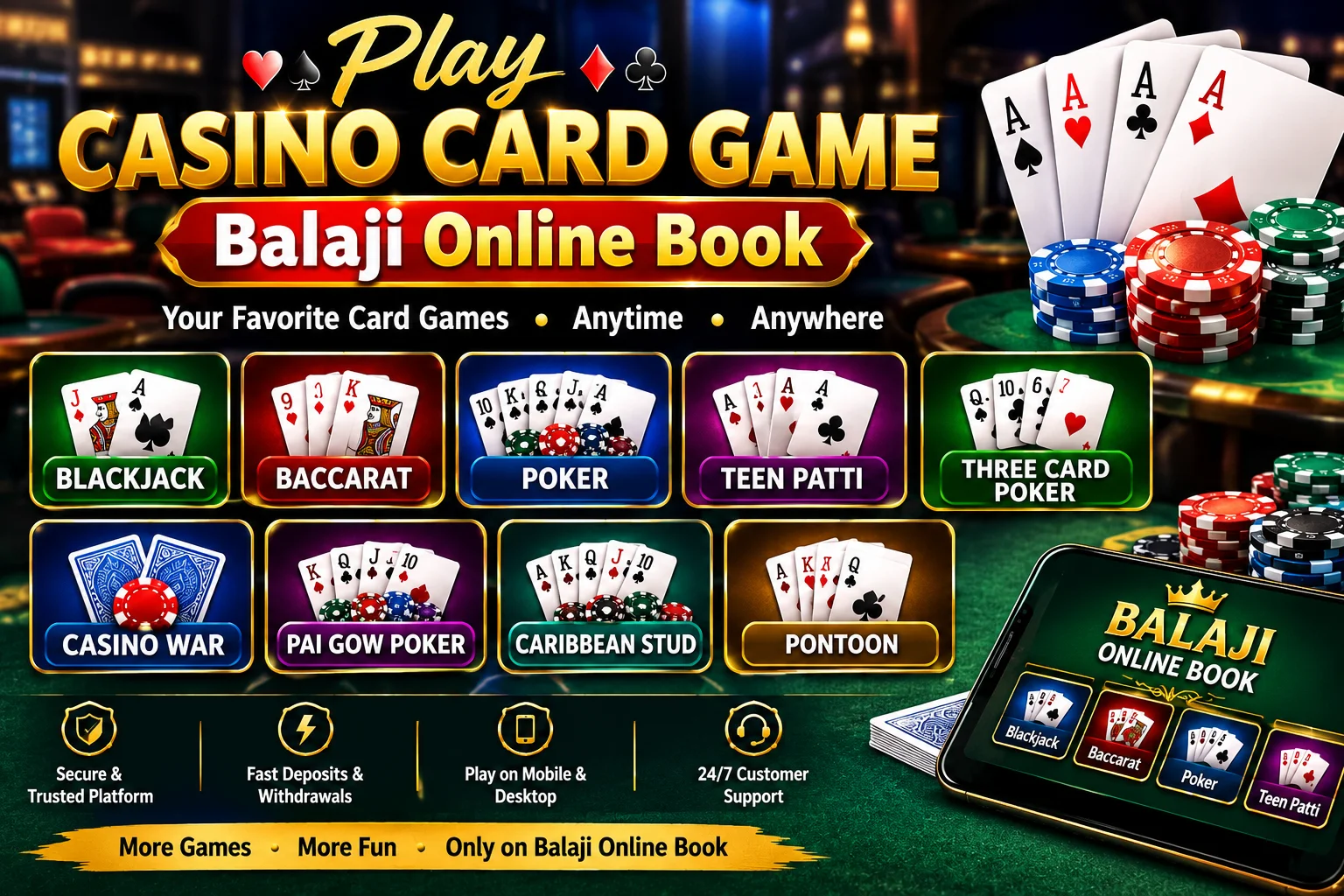 Play Casino Card Game Balaji Online Book